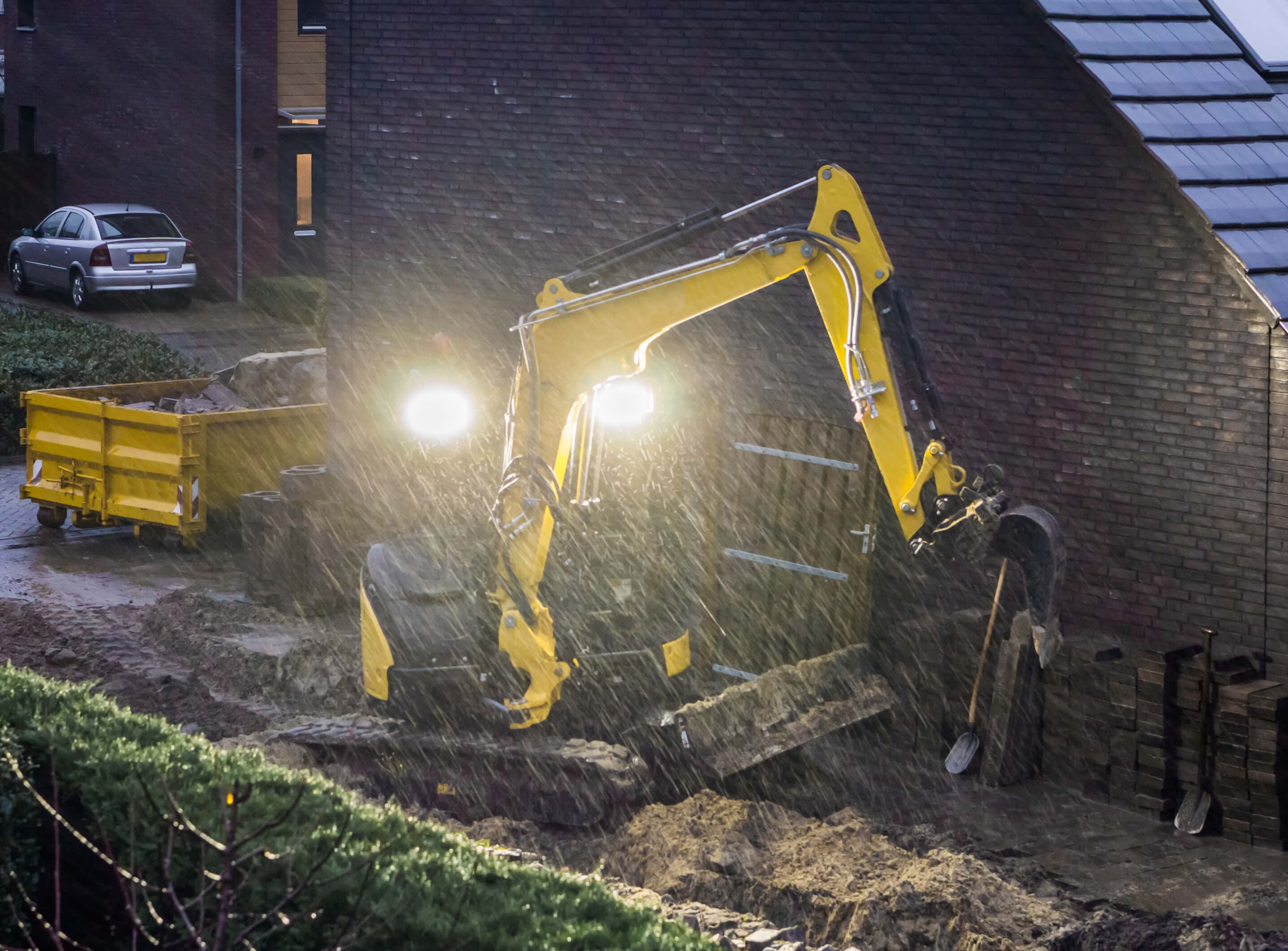 Working safely in the rain